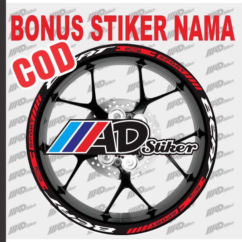 JUAL CUTING STIKER LIST VELG LIST RODA HONDA BEAT FI BEAT STREET