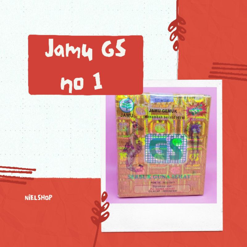 

Jamu Gemuk GS (Guna Sehat) No 1 Serbuk