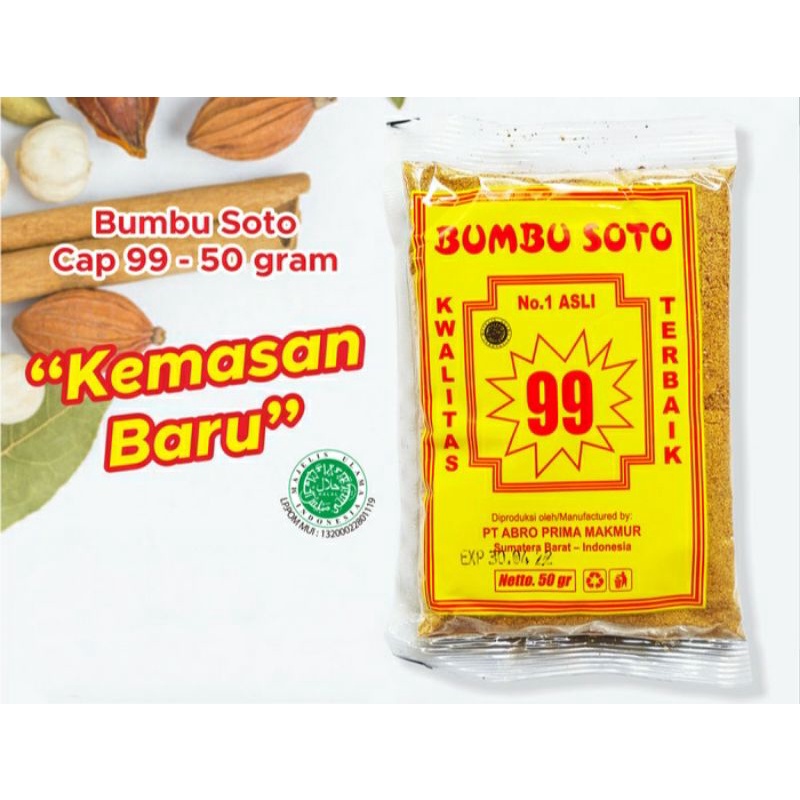 

bumbu soto cap 99 isi 50 gram