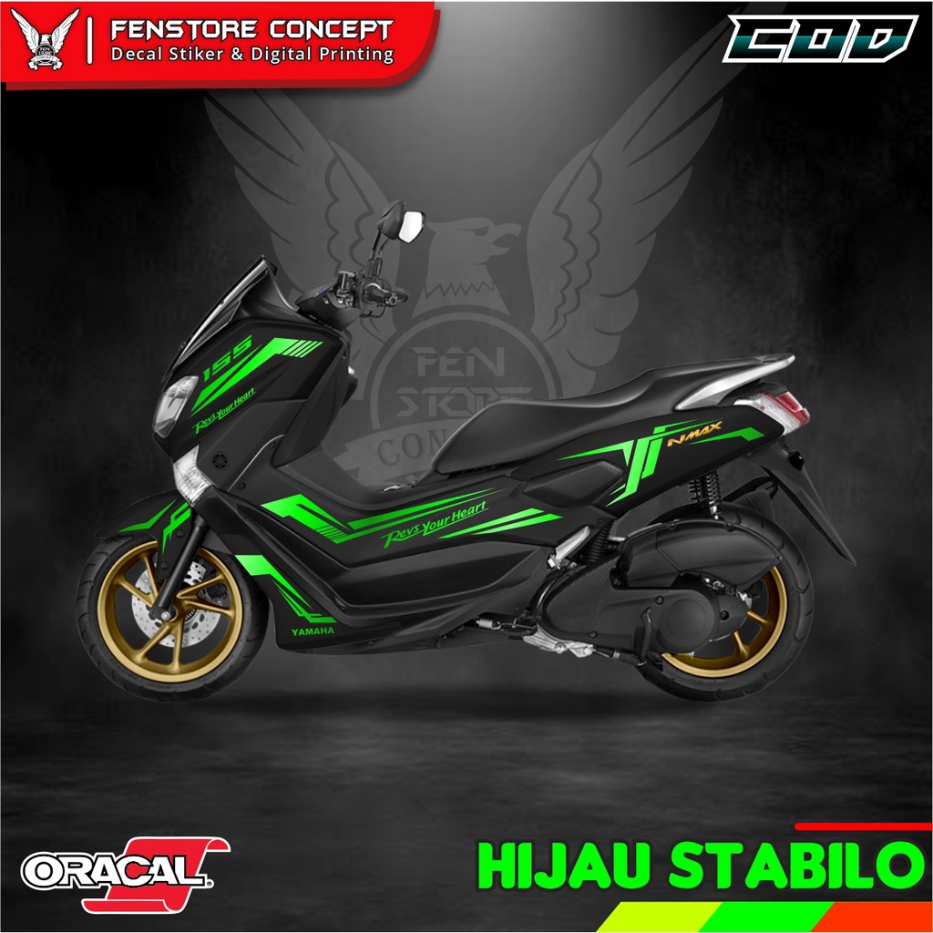 Aksesoris Motor Nmax Cutting Sticker Nmax Stiker Motor Nmax Striping Nmax 2019 All Nmax - NMxS37