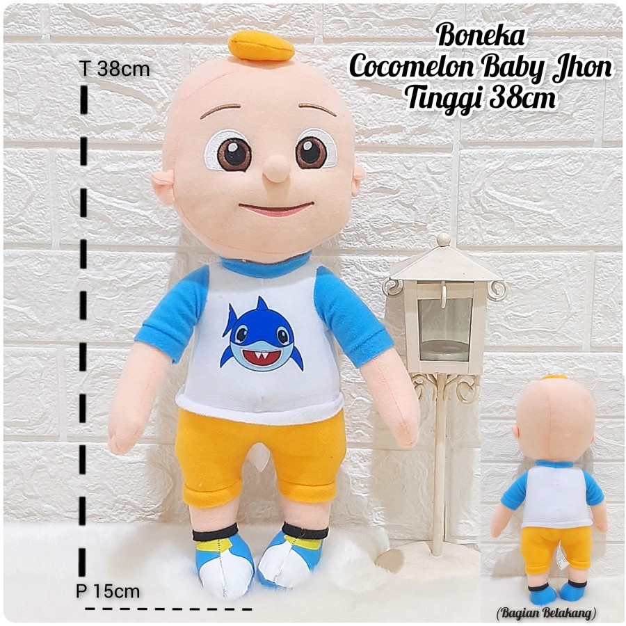 Mainan Anak Boneka Lucu Laki-Laki Perempuan 3 4 5 6 Tahun Boneka Cocomelon Baby JHON / JOJO Tinggi 38cm Kado Anak-KAdo Hadiah Ulang Tahun Mainan Anak