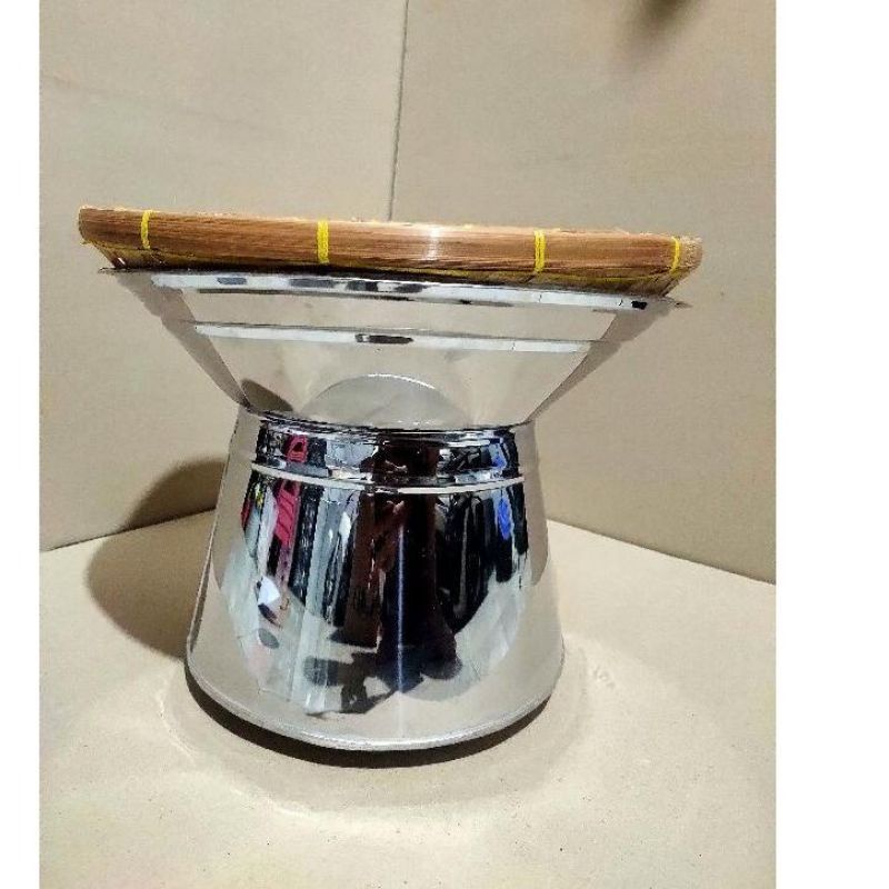 Dangdang Seeng Stainless/Kukusan/Tutup Aseupan