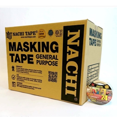 

(Dus) Nachi Masking Tape Lakban Kertas Cream 24 Mm X 20 Yard