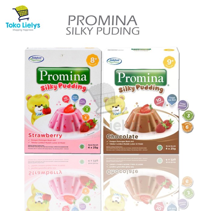 Bayi-Bubur-Sereal- Promina Silky Puding Promina Pudding Promina Puding Bayi - Strawberi -Sereal-