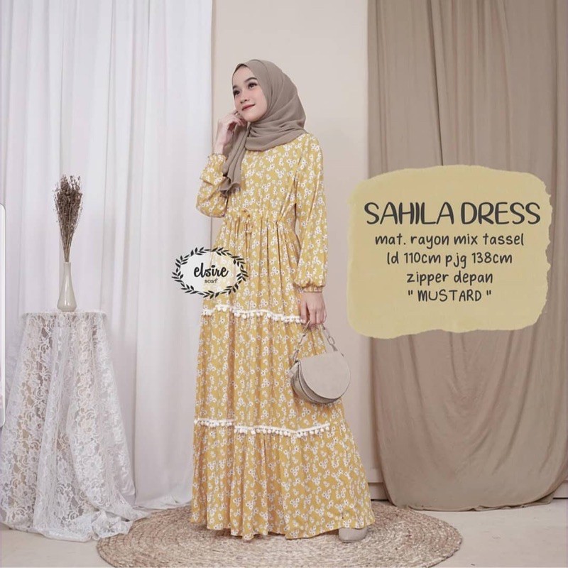 Sahila dress rayon elsire