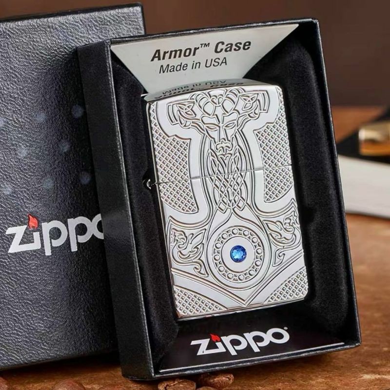 Zippo Original 49289 Armor Medival Design High Polish Chrome