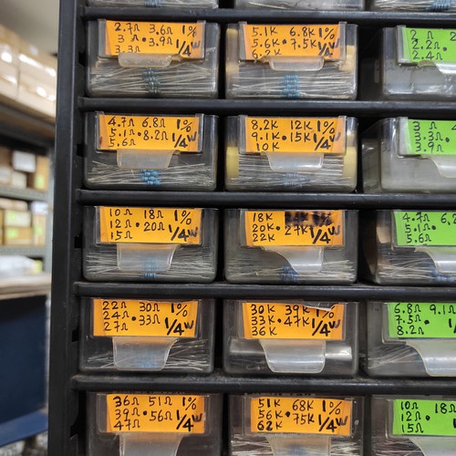 mj1023 Resistor 1 ohm -1 mega 1/4watt 1℅