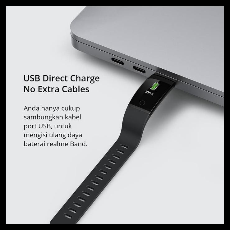 ORIGINAL realme Band Large Color Display, Real-time Heart Rate Monitor - Hijau