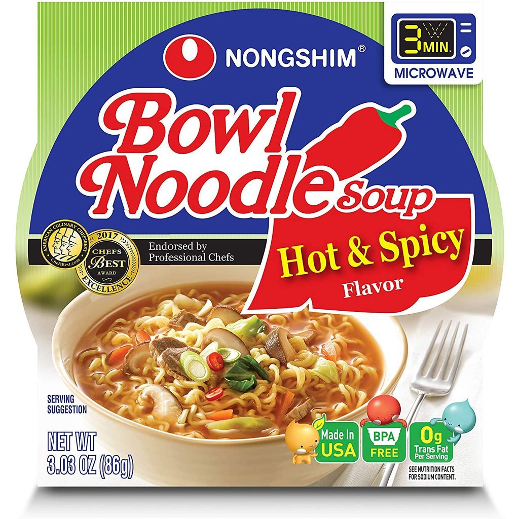 

Bowl Noodle Soup Hot & Spicy flavour 86 grm