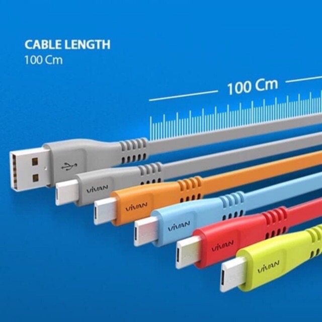 Kabel Data USB Vivan CSM100s For Micro Android Cable Gepeng 1M