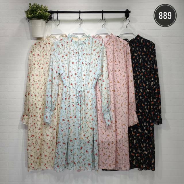 Tunik sifon plisket import motif bunga
Kode: #889