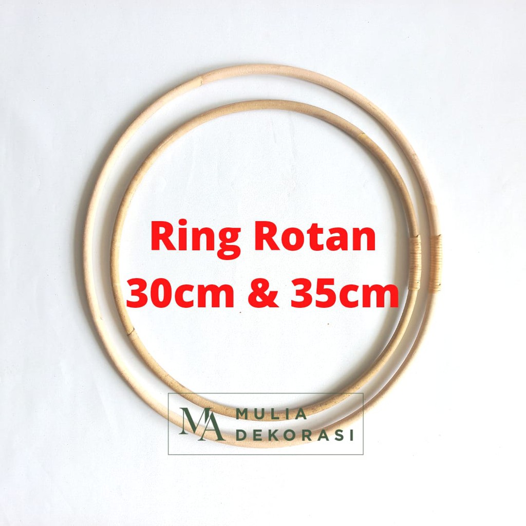 Ring Rotan Lingkaran Polos Natural Bentuk Love Lingkaran Akesoris Dekorasi Wedding Lamaran Nikahan Akad