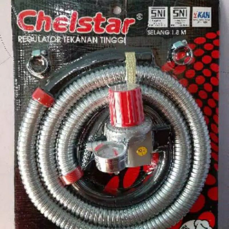 Chelstar , HP 333G , Selang  ,  Regulator  , Gas , High Pressure  , Tekanan Tinggi