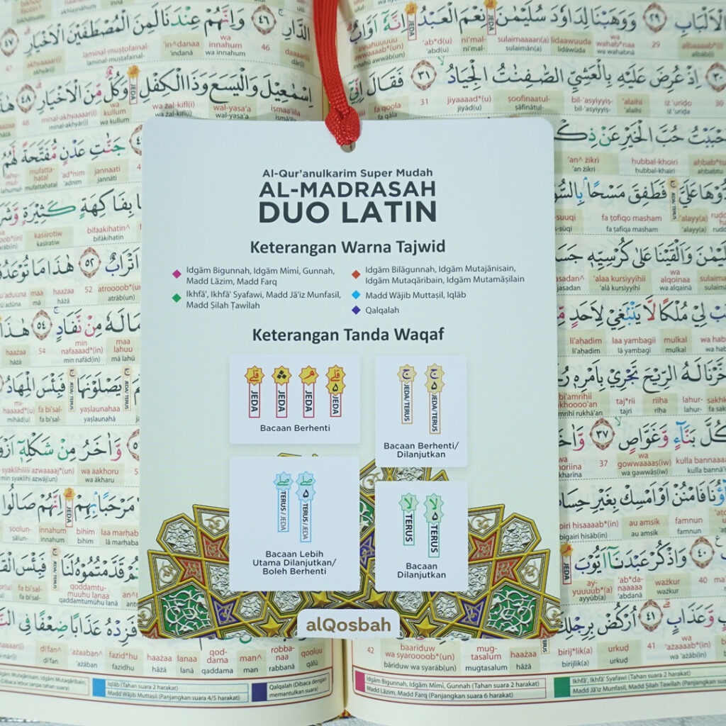 Al Quran Tajwid dan Terjemahan AlQuran AlMadrasah DUO LATIN A4 Besar dan A5 SEDANG 30 Juz Original AlQuran dan Terjemahan