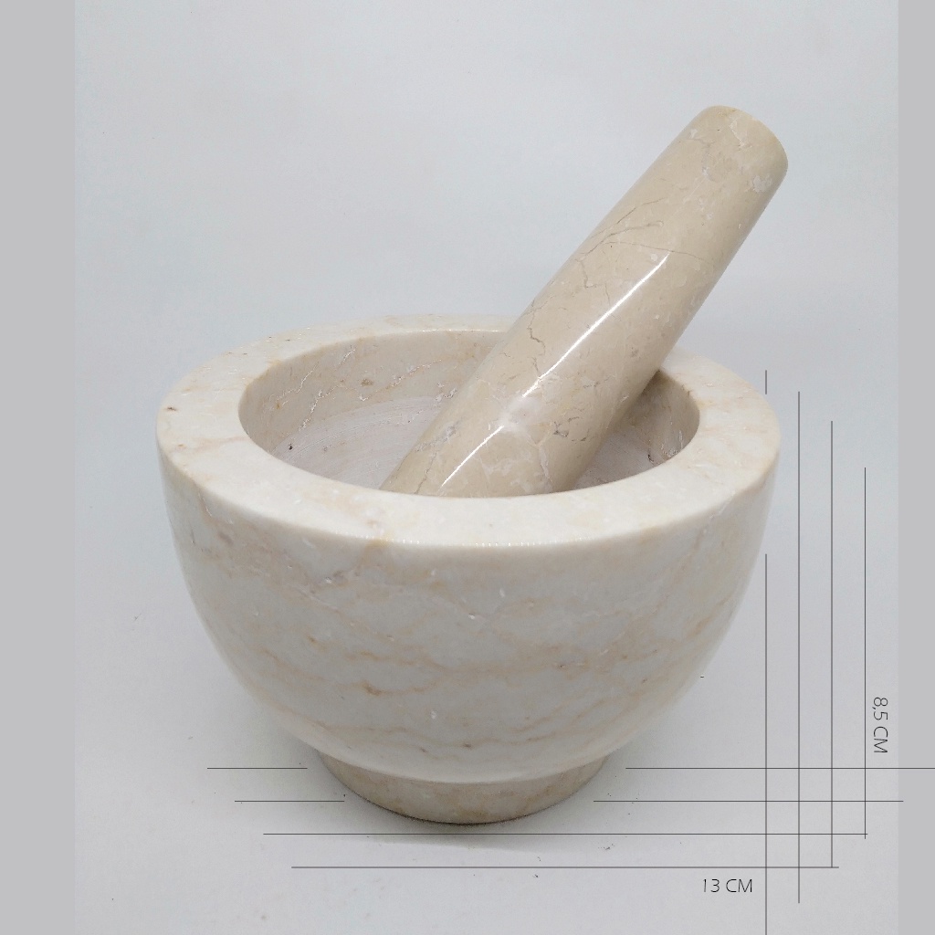 Lumpang alu lesung mini tumbuk obat mortar pestle marble stone marmer