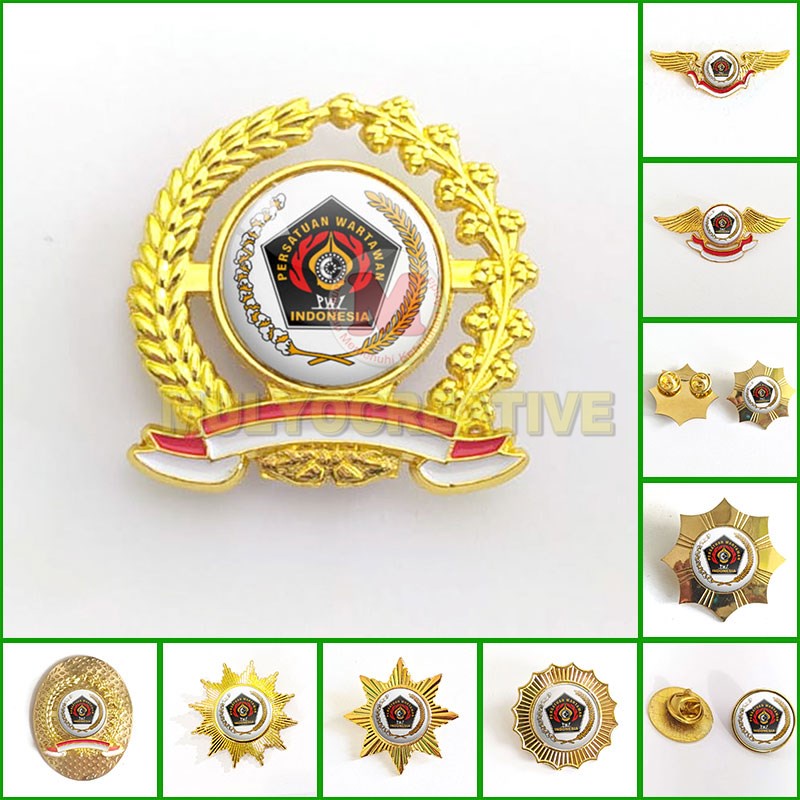Pin PWI Pin Bros Wing Logo Persatuan Wartawan Indonesia