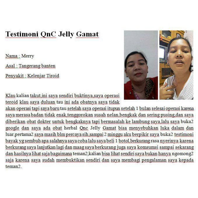 Qnc Jelly Gamat Obat Penyakit Kelenjar Getah Bening Kanker Lipoma Benjolan Di Kepala Leher Indonesia