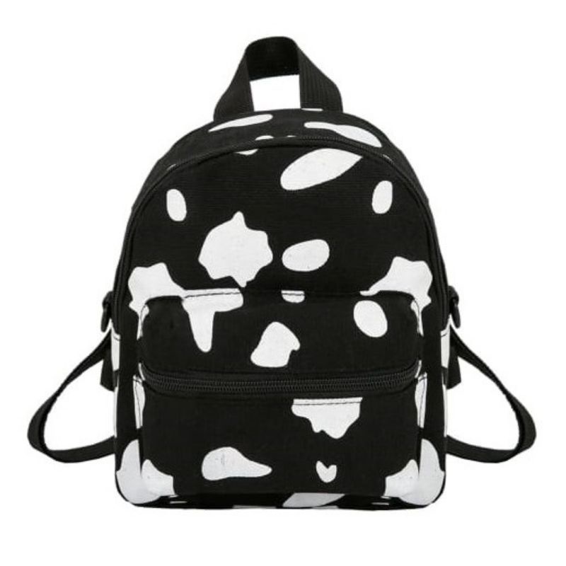 tas rangsel wanita mini smile-Motif hitam