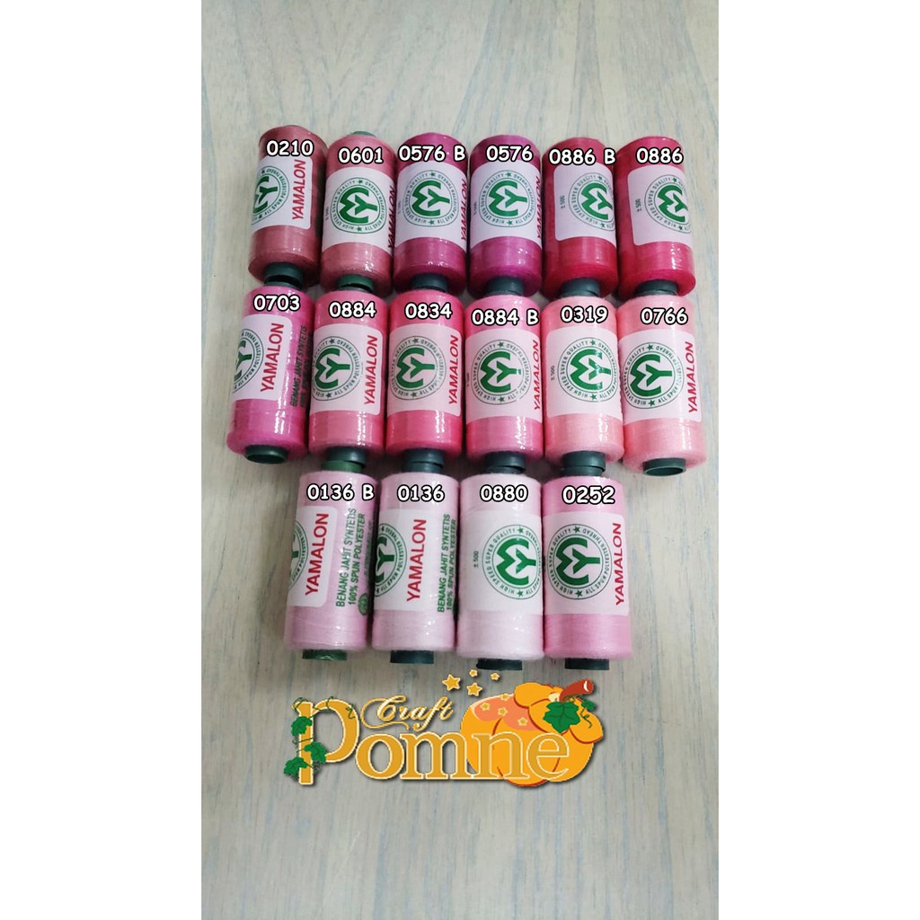 Benang Jahit/ Sewing Thread/ Yamalon/ Pink 2/ 20 gr
