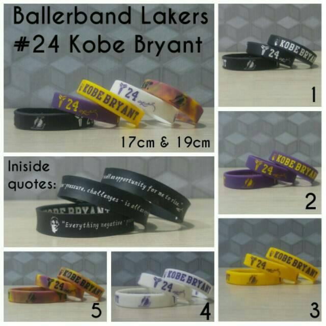 GELANG NBA PLAYER KOBE BRYANT / BALLERBAND KOBE / GELANGTUMBLR / GELANG BASKET MURAH