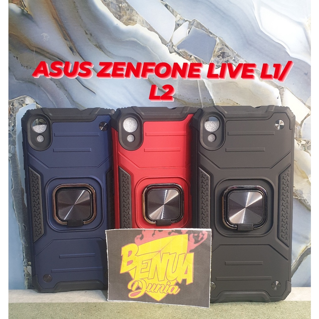 CASE ASUS ZENFONE LIVE L1/L2 - CASE SPIGEN THUNDER PLUS RING KAMERA ZENFONE LIVE L1/L2 - BD