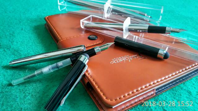 MURAH.Fountain Pen Iridium Point Germany A-8 Stylus Pena Tinta isi dilengkapi Touchscreen stylus