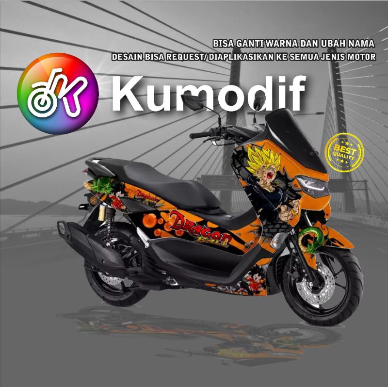 Sticker Decal NMAX motif Anime dragon Ball full body