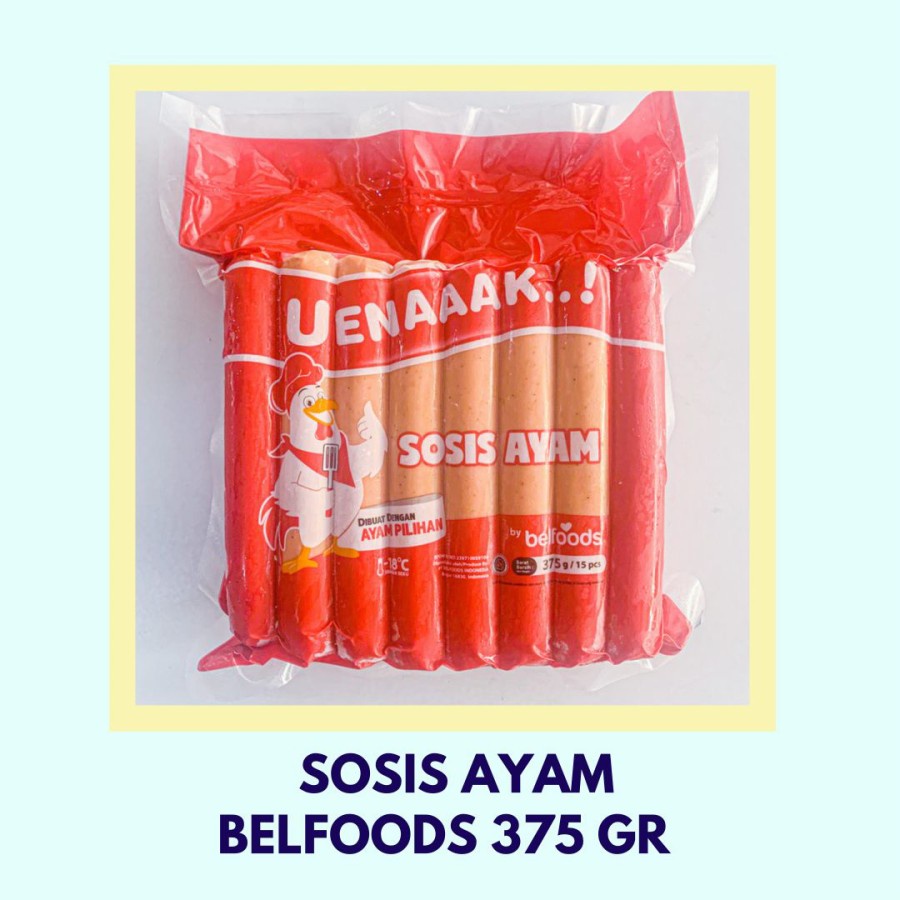 Bu Sosis Ayam 375 gr Produk Belfoods