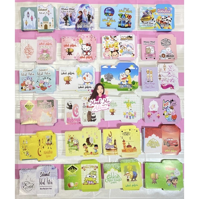 

Amplop Lebaran KARAKTER LUCU UNIK VIRAL 1 Pack Isi 10 Pcs