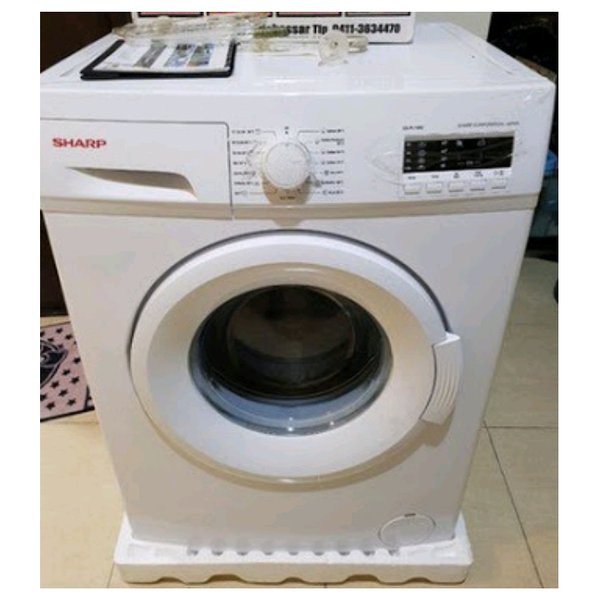 Mesin Cuci Front Loading SHARP ESFL 1062 B Quick Wash Low Watt 6 KG