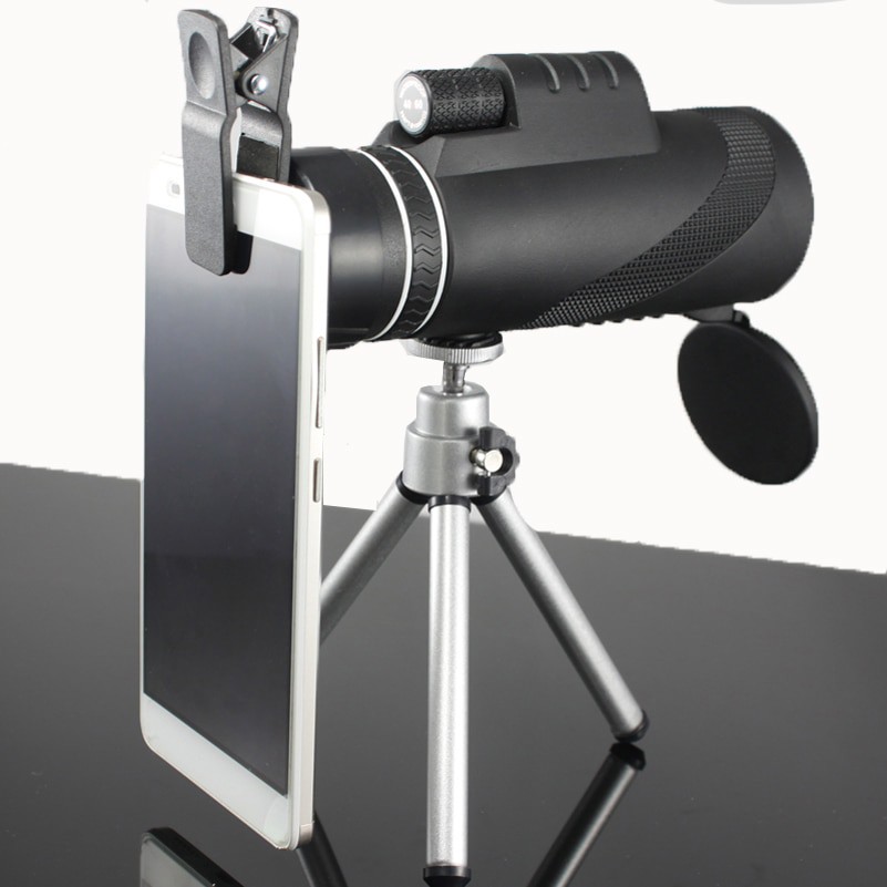 Moge Teropong Monokular Smartphone Hiqh Quality 40 x 60 -OMOR1OBK Black