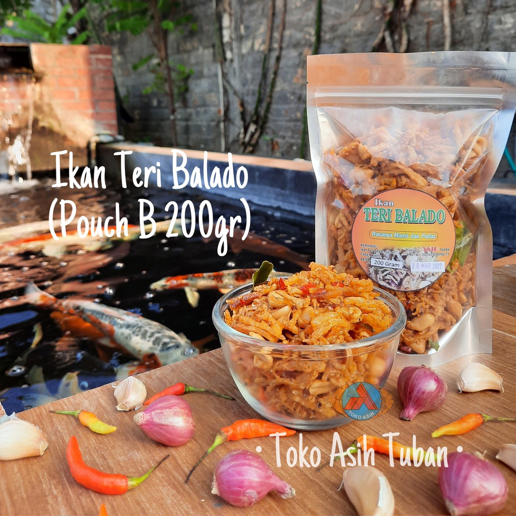 

Ikan Teri Nasi Balado / Teri Kacang Balado / Teri Medan Balado Pouch 200gr (Matang) - Toko Asih