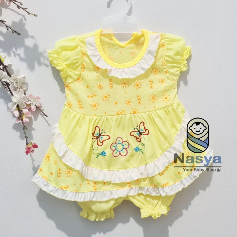 [N-027] TERBARU !! setelan baju bayi perempuan 0-6 bulan motif LUCU (cassey)