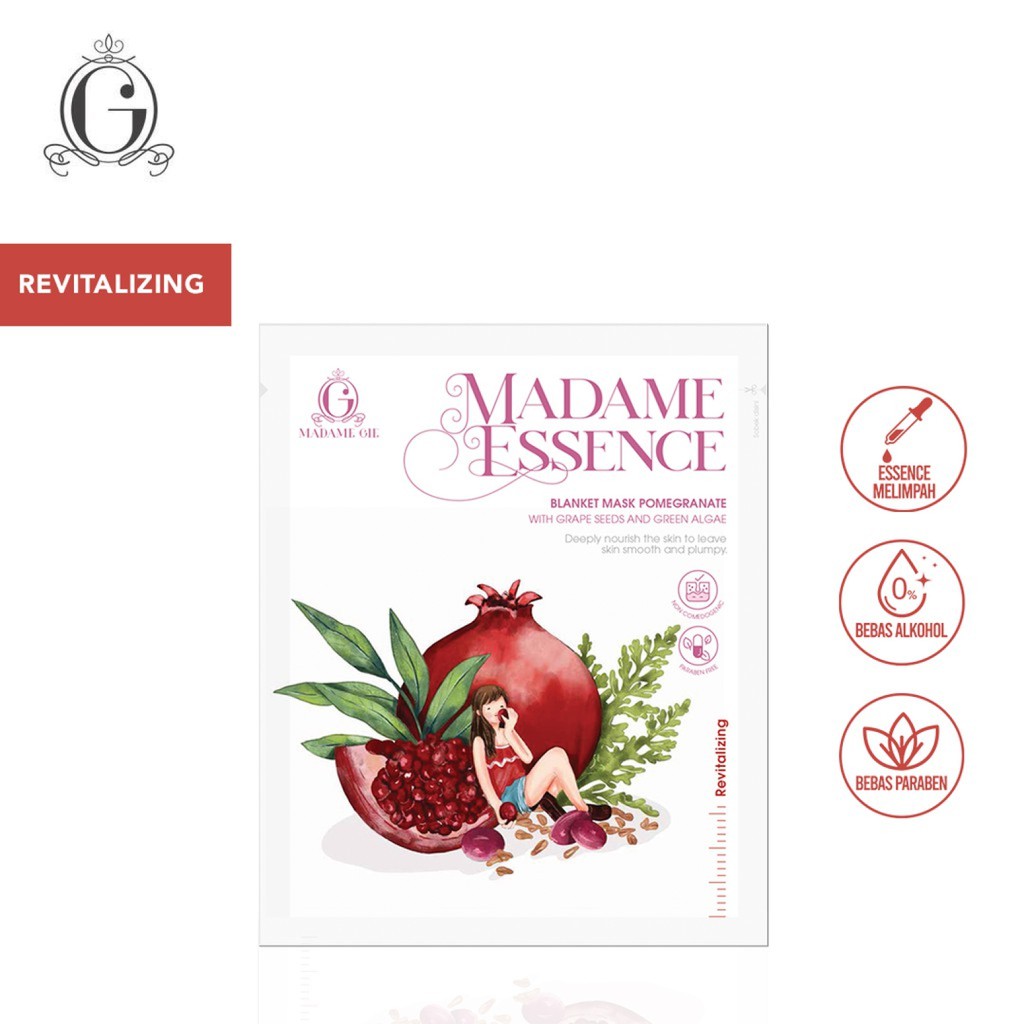 ⭐️ Beauty Expert ⭐️ MADAME GIE Essence Blanket Mask Per Sachet - Skincare Masker