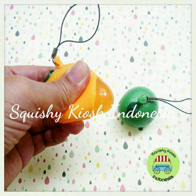 Orange Squeeze Toy (keychain/mainan)