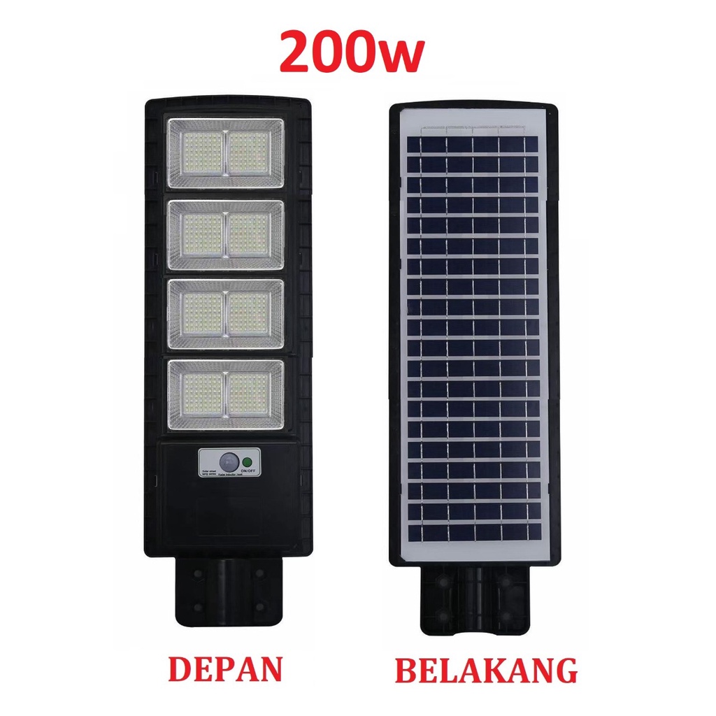 [WS] Lampu Jalan Tenaga Surya Motion Sensor 200W