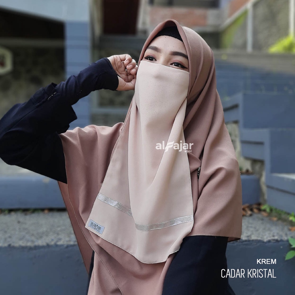 CADAR NIQOB TALI Dua Layer Kristal by Alfajar