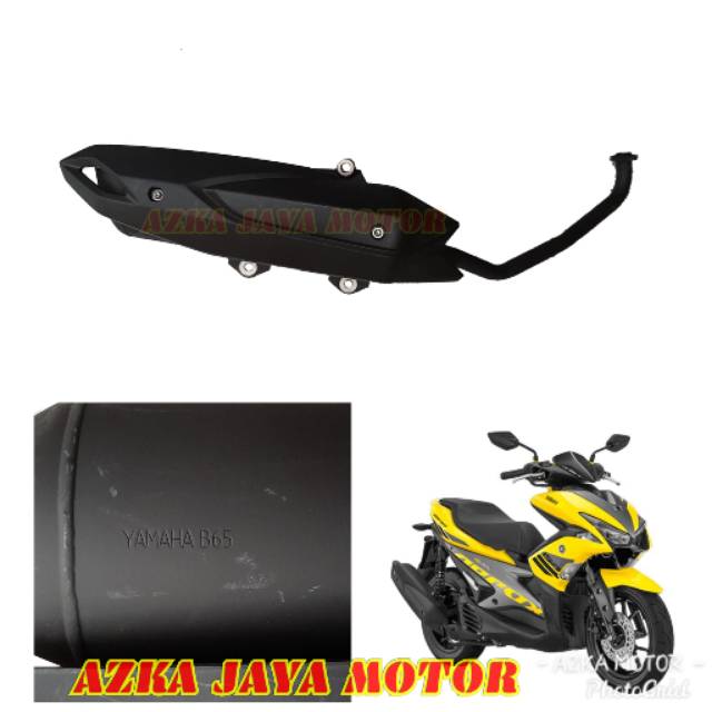 Knalpot standar asli Yamaha Aerox 155 original /  Knalpot ori Aerox 155 suara adem second original