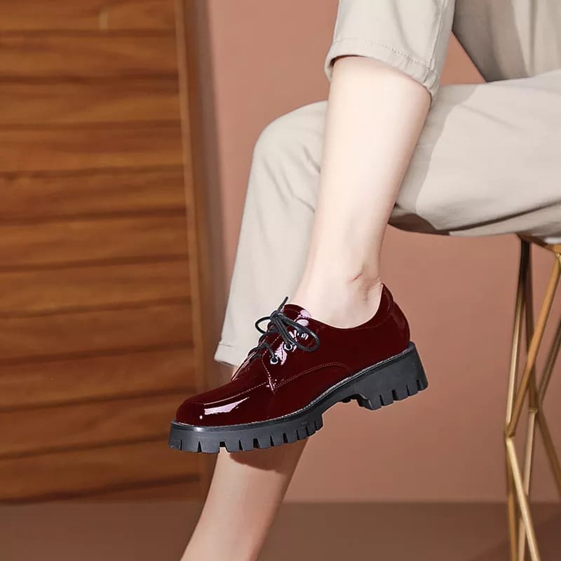 Sepatu Wanita Oxford / Sepatu Docmart Basic Kasual Premium 026