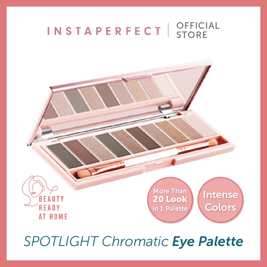 Wardah Instaperfect SPOTLIGHT Chromatic Eye Palette 10 g - Eye Shadow 10 Warna