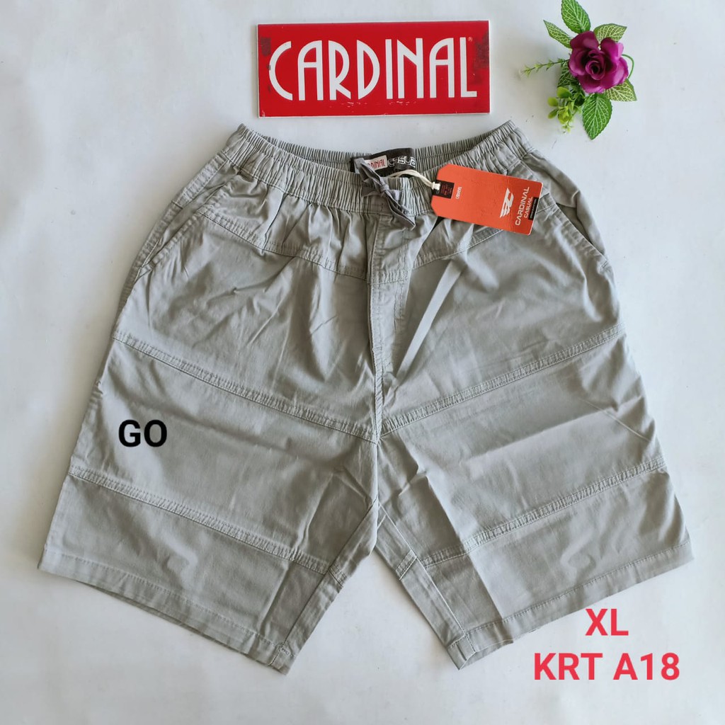 gof CARDINAL CELANA PENDEK KARET KOLOR Katun Casual Soft Jeans Murah Original