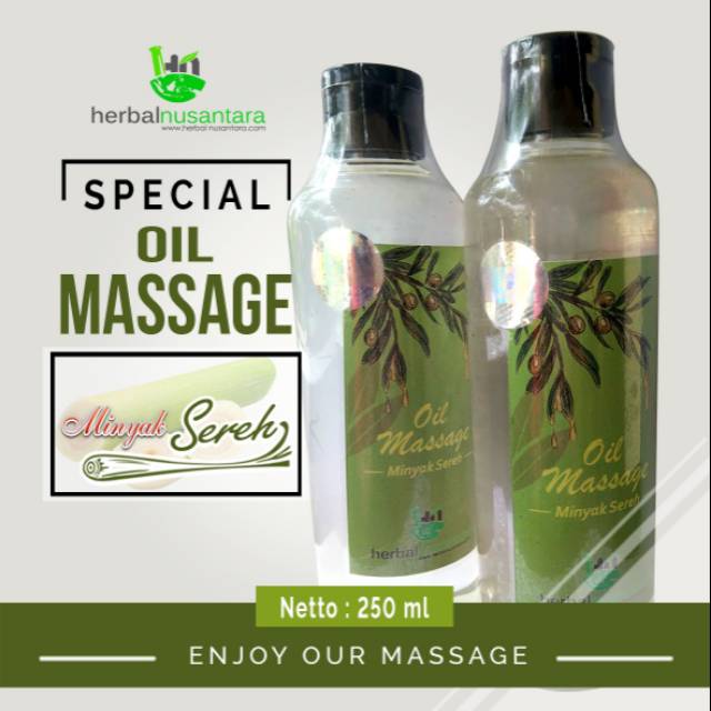 Oil massage sereh minyak urut pijat aromaterapi