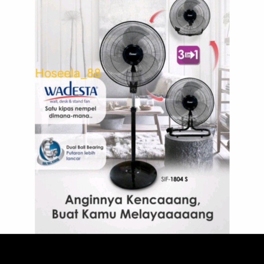 KIPAS ANGIN COSMOS 18 SIF WADESTA BESI / COSMOS TORNADO 18 INCH 3 IN 1