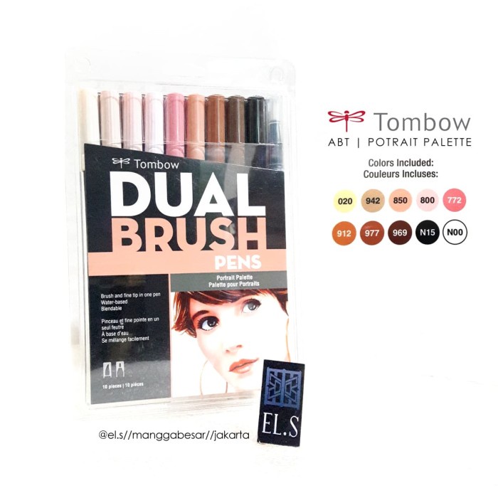 

Diskon Tombow Abt Potrait Palette Set 10 Gilaa!!!