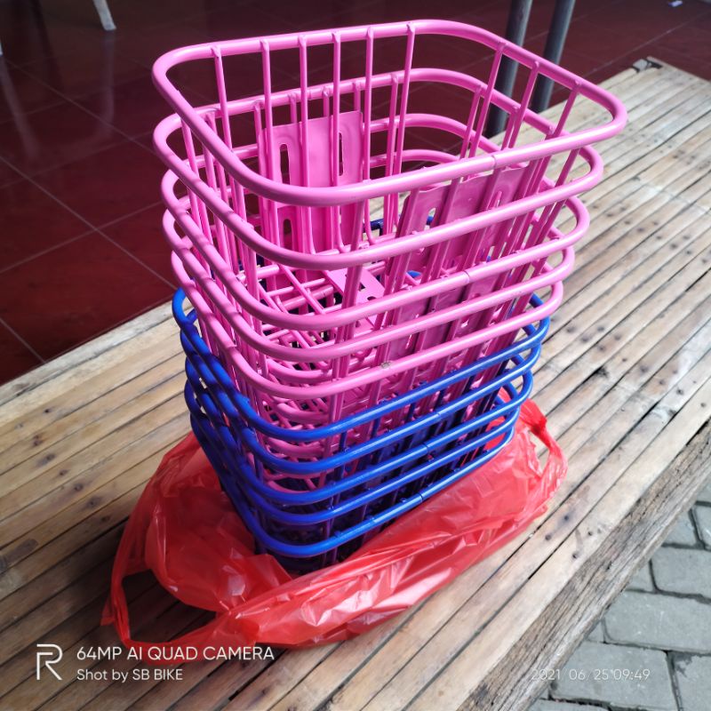 keranjang besi hollow sepeda mini, Minion, minitrek, sepeda lipat, komuter