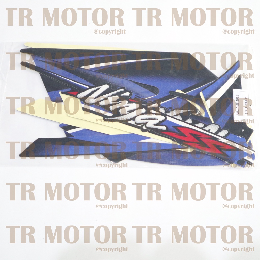 Stiker Motor Ninja SS 2012 Sticker Striping Lis Full Set Motor