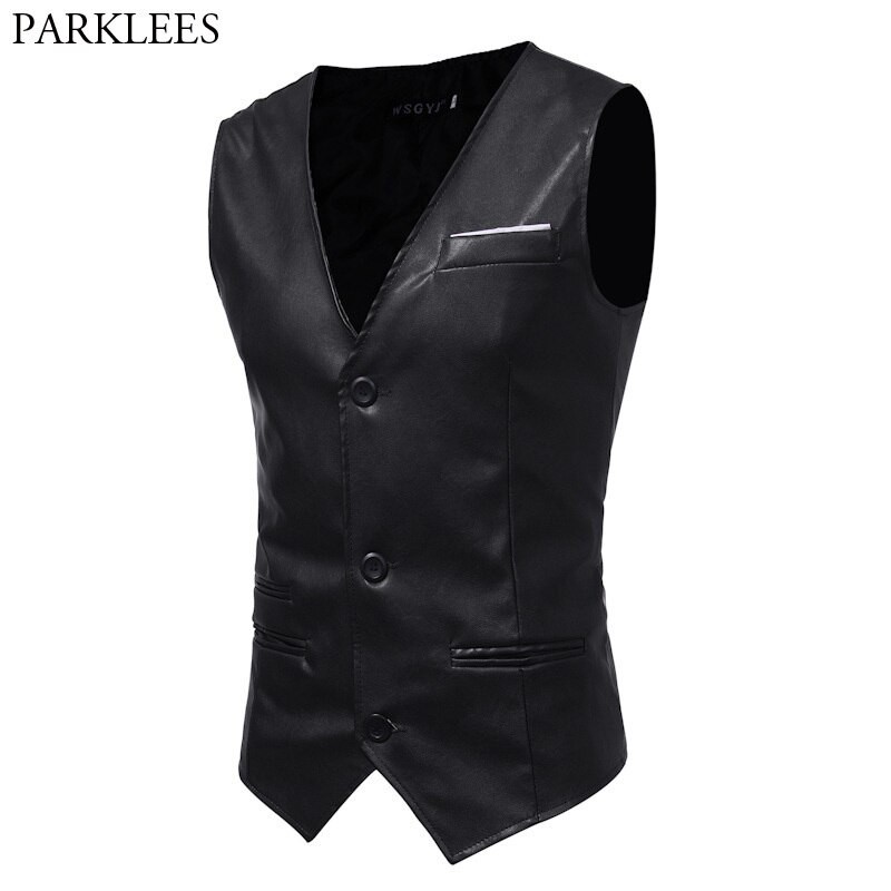 black suit vest mens