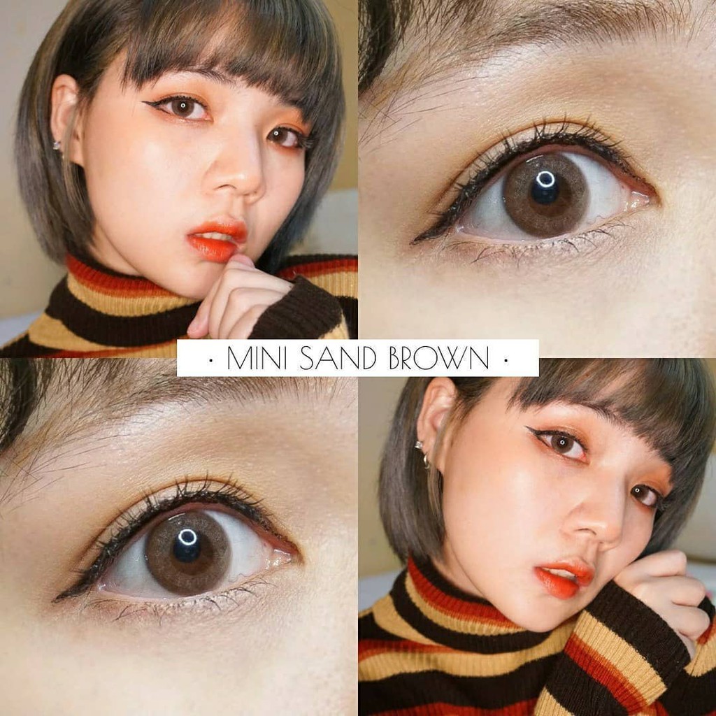 Softlens Kitty Kawaii Mini Sand Warna Gray dan Brown bisa Minus