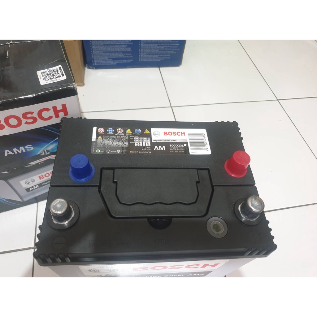 GARANSI 18 BULAN !! Aki mobil Mazda CX5 100D23L / Q85 Bosch Aki kering