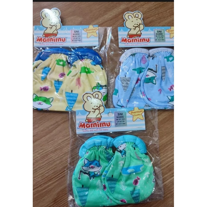 1 Set Sarung tangan dan kaki Mamimu Premium Quality